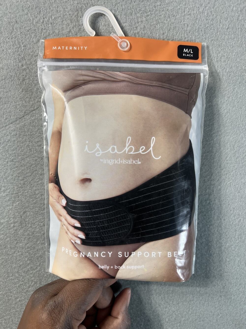 NWT Isabel Maternity Black Support Belt, Size M/L, Comfortable Shapewear